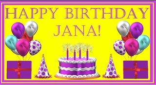Happy Birthday 3D - Happy Birthday Jana - Happy Birthday To You - Happy Birthday Song
