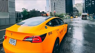 New York City Live: Exploring Upper West Side to Central Park + Tesla Taxi 🚕