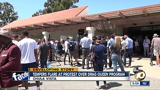 Protesters clash over Chula Vista Drag Queen Story Time