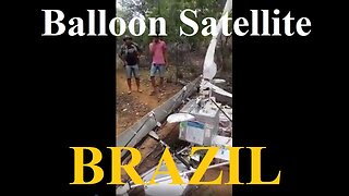 Satellite crashes in Brazil - attached to a balloon - Nasa lies, research Flat Earth ✅