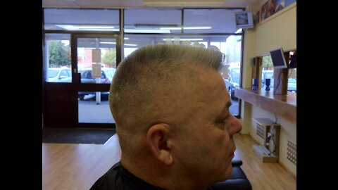 Mens haircut Steve the Barber 0.05mm Flat Top haircut (unedited)