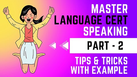 Language Cert Part-2 tips, tricks & example question | Language Cert Speaking | B2 | Urdu/Hindi