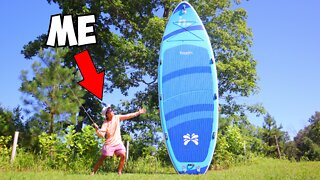 I Fished On The World's Largest Paddle Board!