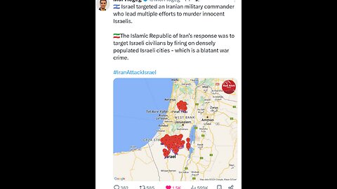 Iranian attack on Israel - video 19 (video 18 see below)