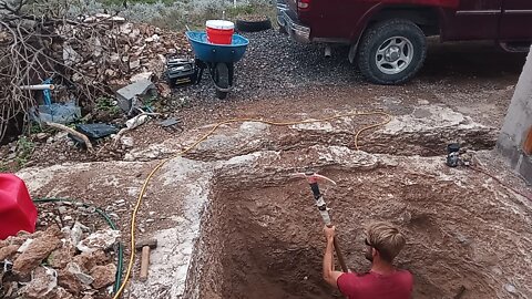 Building basement in hard bedrock
