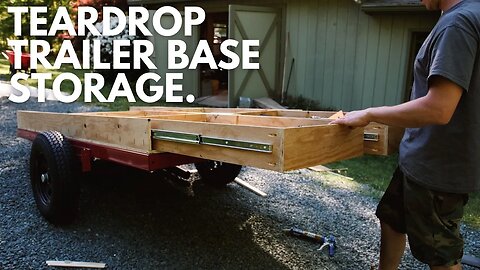 This Teardrop Trailer base is nothing but STORAGE.