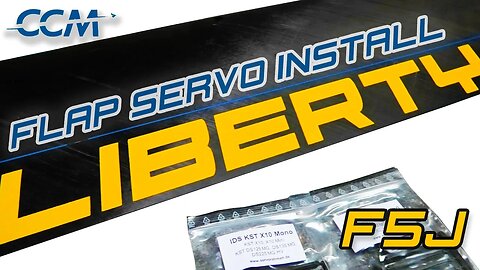 CCM Liberty F5J RC Glider, Flap Servo Install