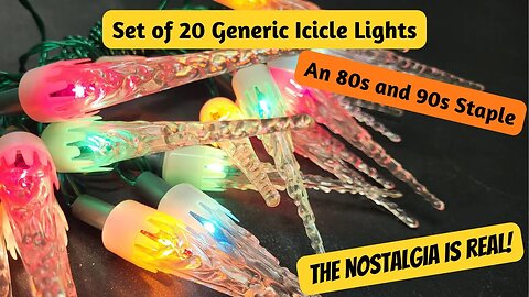 Set of 20 Generic ICICLE LIGHTS - Mass Produced but a CLASSIC
