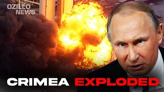 Crimea is on Fire! Ukraine Strikes Russian Black Sea Fleet Headquarters in Crimea!