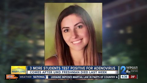 Three more University of Maryland students test positive for Adenovirus on campus