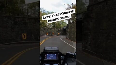 khrome werks exhaust sound - Tunnel test #shorts