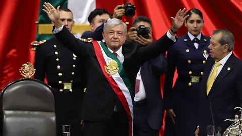 At Inauguration, Mexico's New President Promises To Transform Country