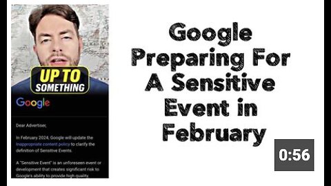 Google Preparing For A "Sensitive" Event in February