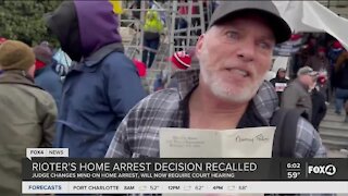 Rioter's home arrest decision recalled