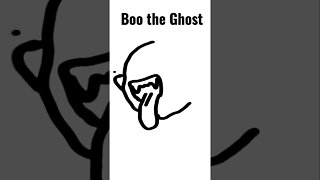 Draw Boo the Ghost Easy and Fast from Mario! #halloween #mario #nintendo