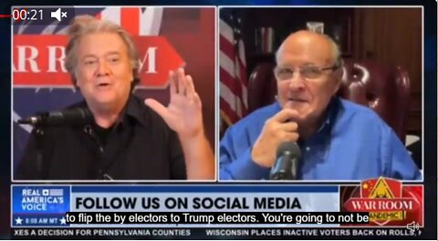 And on Bigger news...Steve Bannon talks with Rudy Guiliani about Contingent Election!!! 💥💥💥