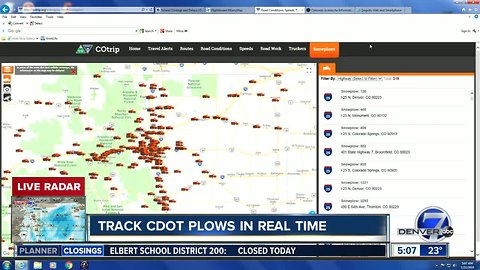 Colorado plows feed real-time information to CDOT