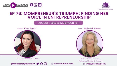 Kate Teves - Mompreneur's Triumph: Finding Her Voice in Entrepreneurship