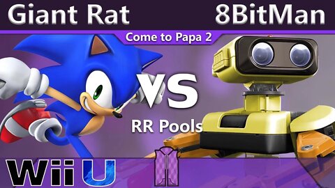 Giant Rat (Sonic & Pit) vs. GoTE|8BitMan (ROB) - Wii U RR Pools - CTP2