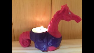 3D Printed Seahorse Tealight Holder