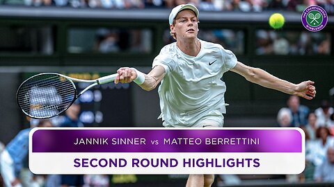 Italians go head-to-head in epic - Jannik Sinner vs Matteo Berrettini - Highlights - Wimbledon 2024