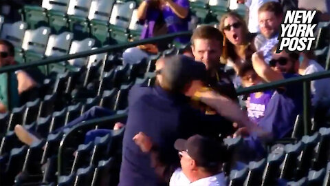 Padres fan knocks out Rockies fan with one punch in wild video