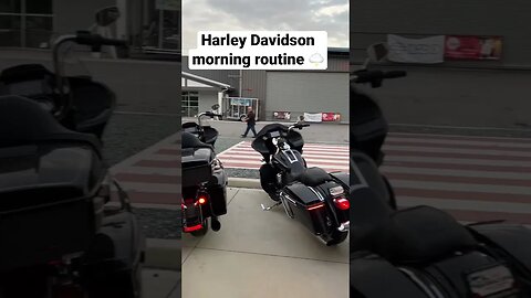 Harley Davidson morning ritual #harleydavidson #motorcycle