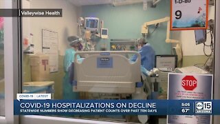 COVID-19 hospitalizations on decline in Arizona