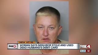 Woman arrested when she used her dead neighbor's debit card
