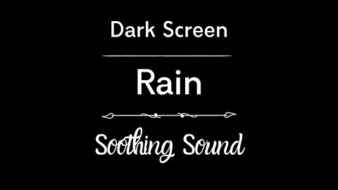 8 Hours of Rain Sounds for Sleeping | BLACK SCREEN | SLEEP & RELAXATION |