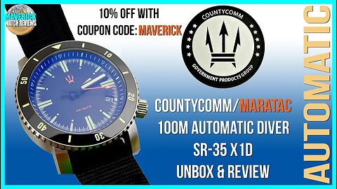 The Lume King! | CountyComm/Maratac 100m Automatic Diver SR-35 X1D Microbrand Unbox & Review