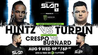 Power Slap 4: Hintz vs Turpin | August 9 at 9pm ET / 6pm PT