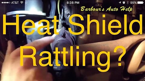 How to fix (temporarily) a rattling heat shield on a catalytic converter