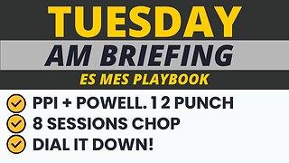 AM Briefing: | Preparing ES Traders For Our Emini and MES Micros Futures Trading Room