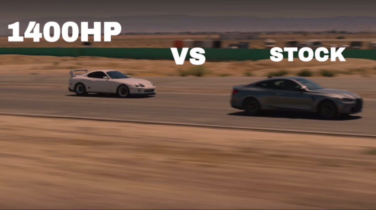 1400HP Toyota Supra Vs Stock 2023 BMW M4 Competition xDrive 1/4 Mile ...