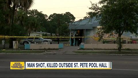 Fatal shooting in St. Pete outside of pool hall