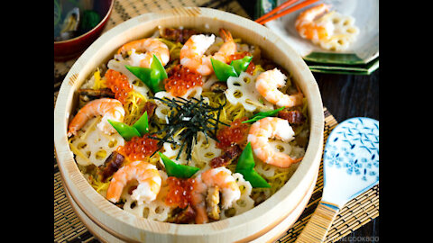 Simple Delicious Japanese Dish that takes 5 minutes to assemble - Chirashi Sushi I 散らし
