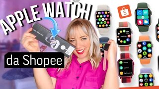 COMPREI o SMARTWATCH IWO series 7 pro max | Unboxing do Apple Watch da SHOPEE | relógio barato smart