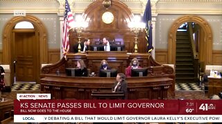 Kansas legislators debate bill limiting executive power