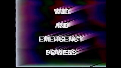 Roger Sayles Plays Eugene Schroders War Powers Act Presentation