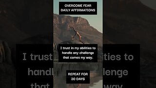 BEST Affirmations to Overcome FEAR | BE FEARLESS | #shorts