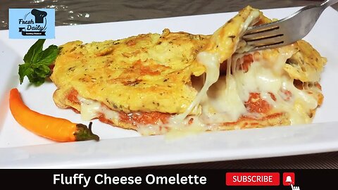 Super Fluffy Cheese Omelette Recipe || Breakfast Recipes || Fresh Daily