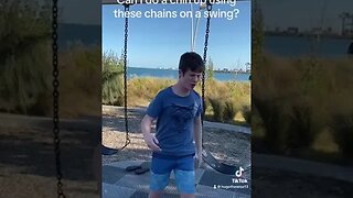 Can I do a chin up using these chains on a swing? #exercise ￼#fypシ #fypシ゚viral