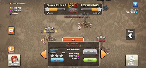 Clash of Clans - Insanely Close 3 Star in War!
