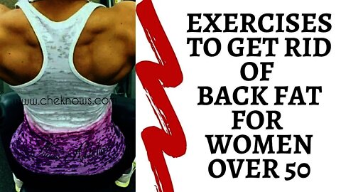 Exercises To Get Rid Of Back Fat | Women Over 50 #fitover50 #backworkout