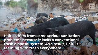 Watch A Literal River Of Trash Flow In Beautiful Haiti