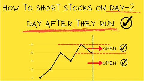HOW TO SHORT STOCKS ON DAY-2 | DAY AFTER THEY RUN {PART-1}