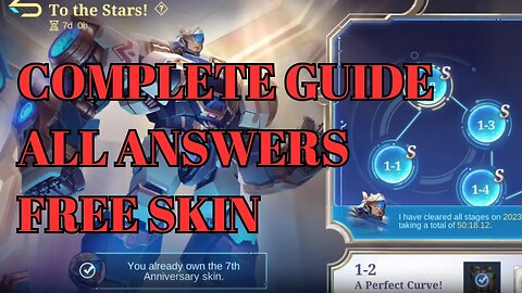 To the Stars! All Answers/Level - Complete Guide MLBB Event