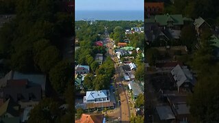 Palanga in summer aerial