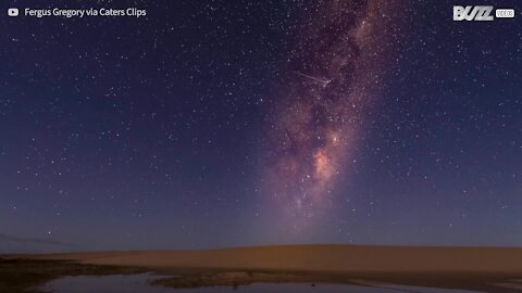 Via Láctea é captada em incrível timelapse na Tasmânia